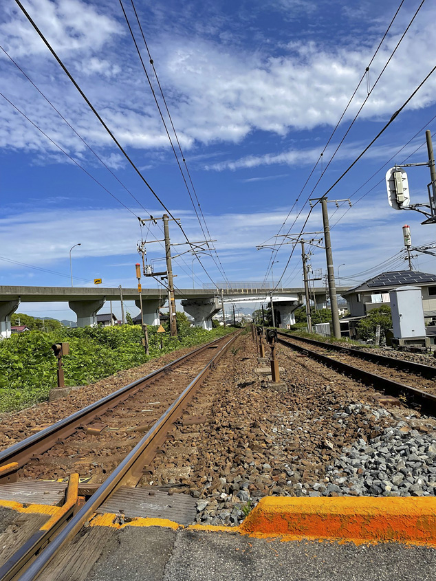 下松市の線路の写真