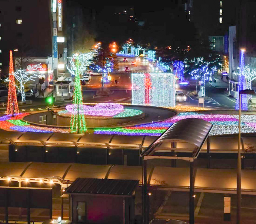 徳山駅前イルミネーションの写真