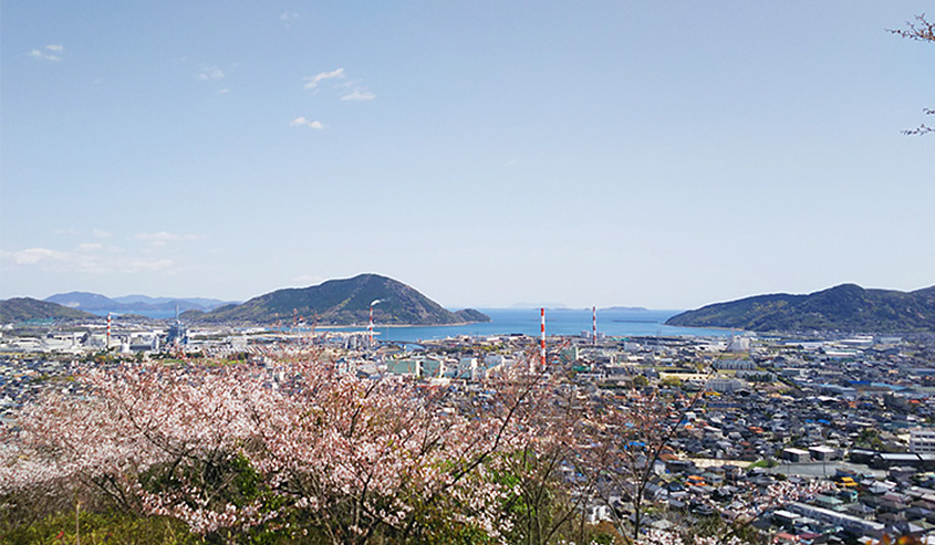 防府市の遠景の写真