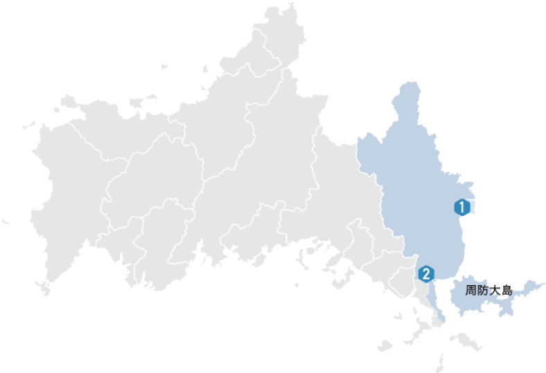 錦帯橋・柳井白壁の町並みコース地図