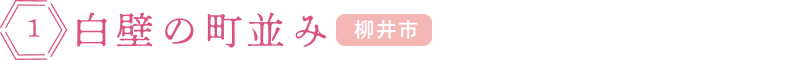 白壁の町並み